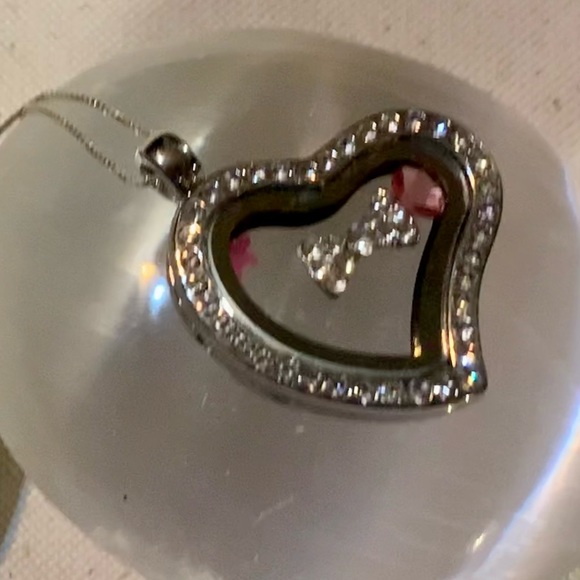 Floating Locket w/silver chain & Selenite Palm/Worry stone! - Picture 16 of 16